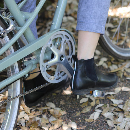 GEORGE Bike Black | Leather Chelsea Boots