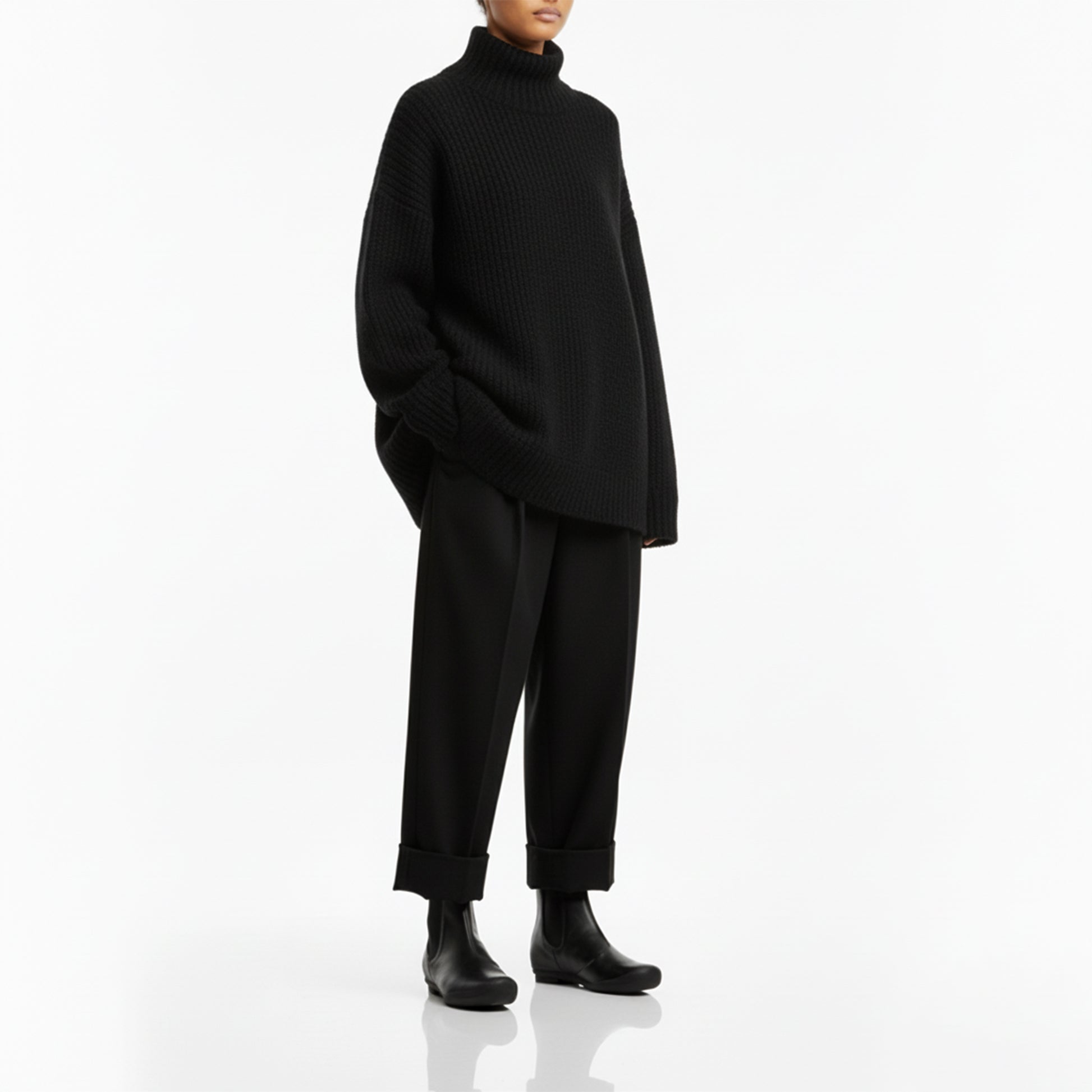 GEORGE Black | Leather Chelsea Boots | Tracey Neuls