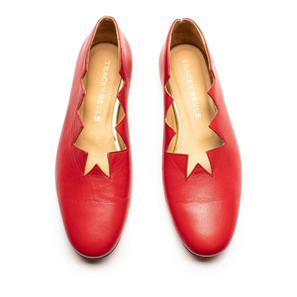 SS24 HOLZER Tomato | Leather Slip On | Tracey Neuls