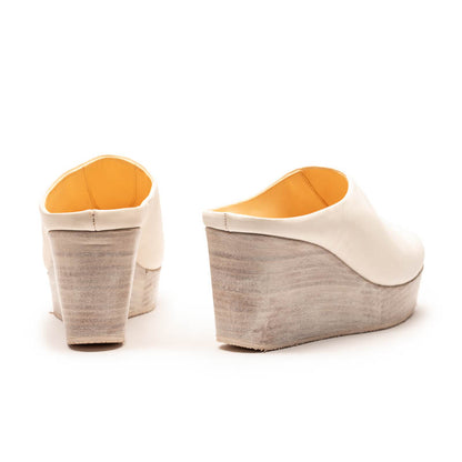 SS25_08 JAKE Parchment | Leather Mule | Tracey Neuls