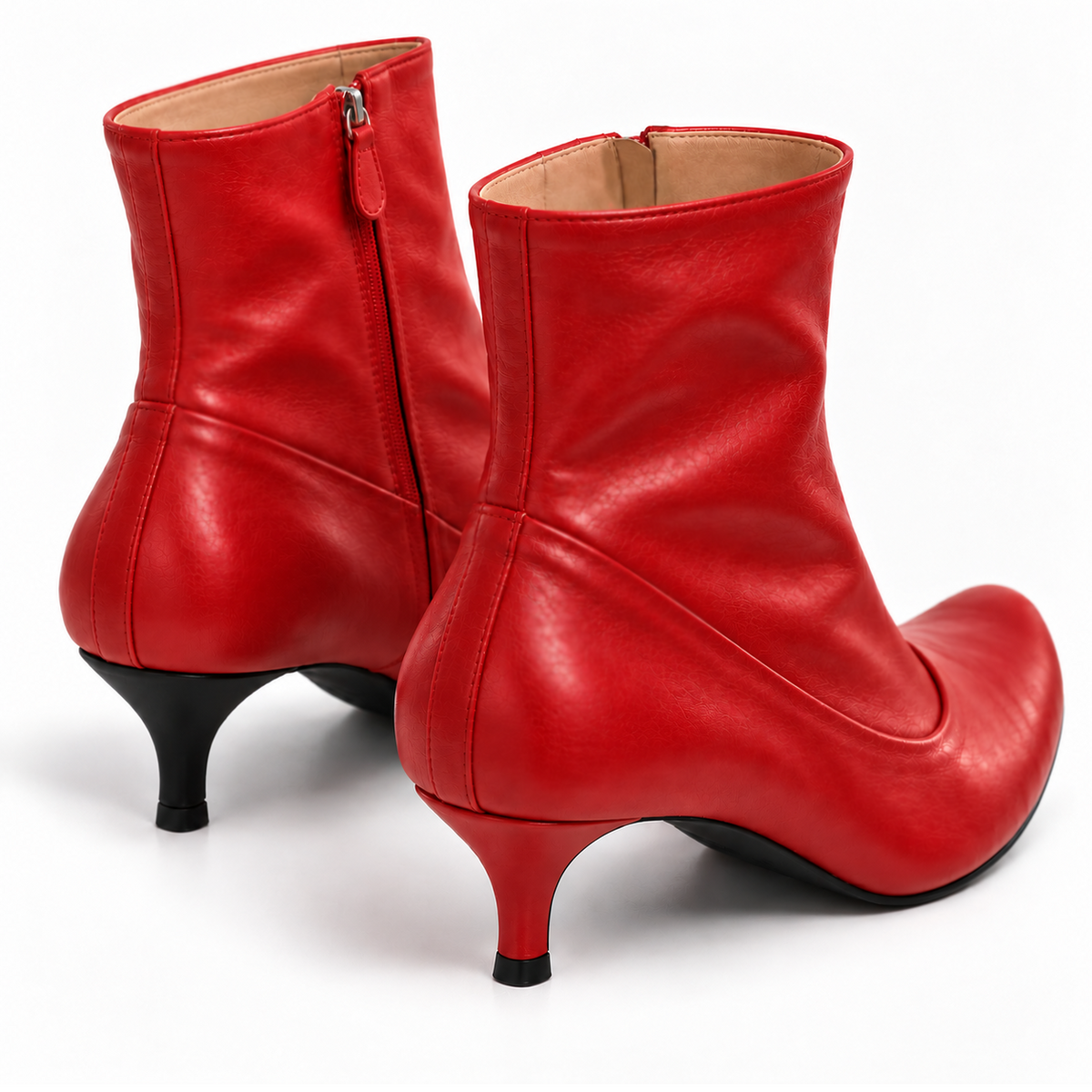 JOEY Lipstick Red | Leather Boots