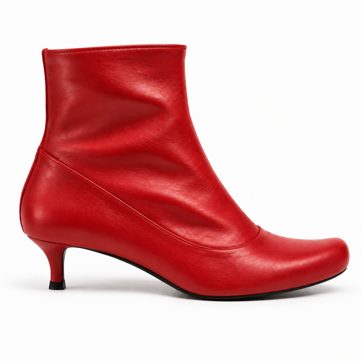 JOEY Lipstick Red | Leather Boots