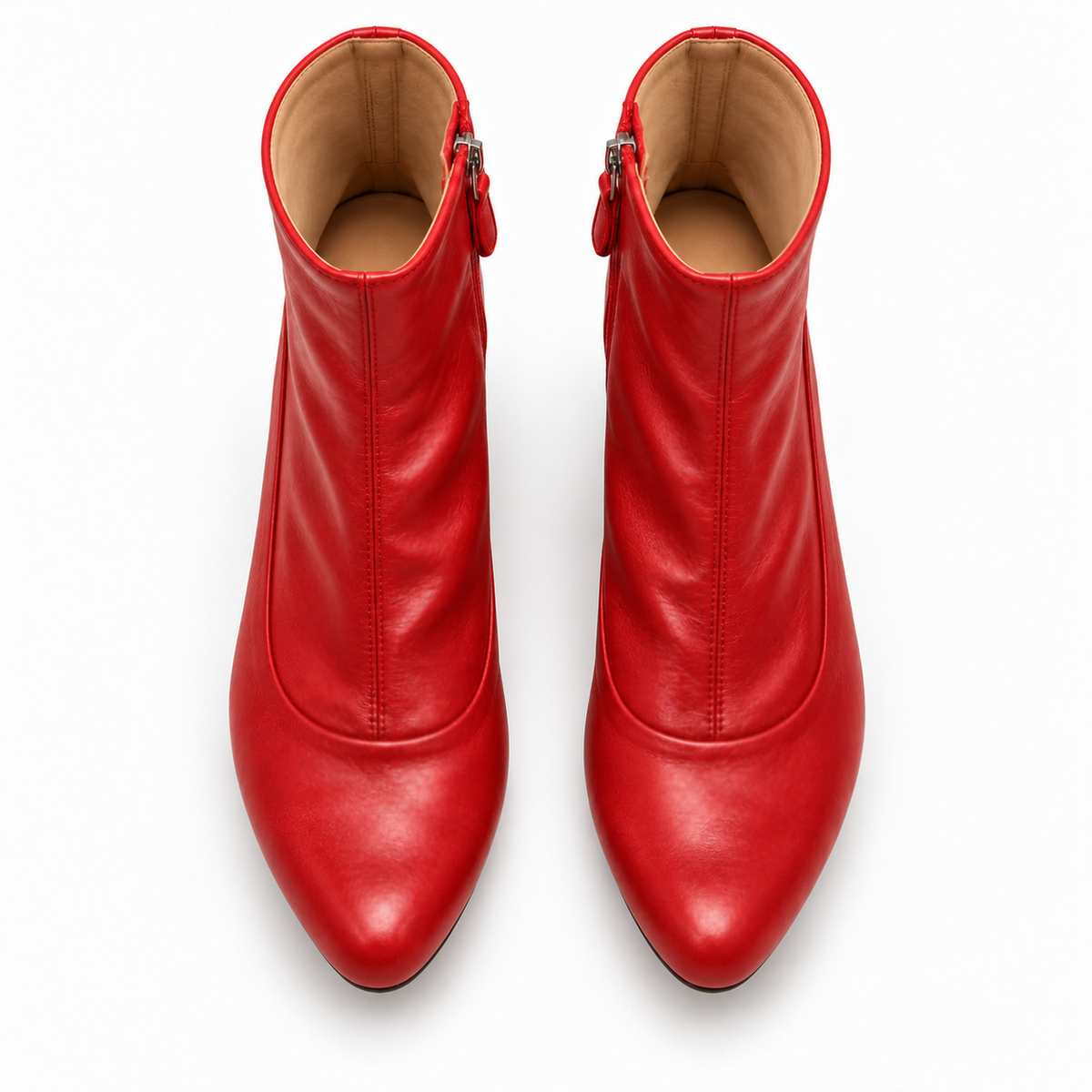JOEY Lipstick Red | Leather Boots
