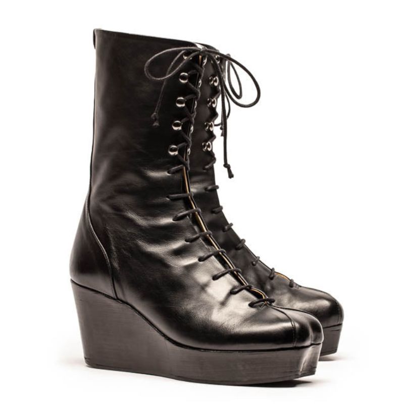 SS25_15 JONES Smoke | Wedge Boots | Tracey Neuls