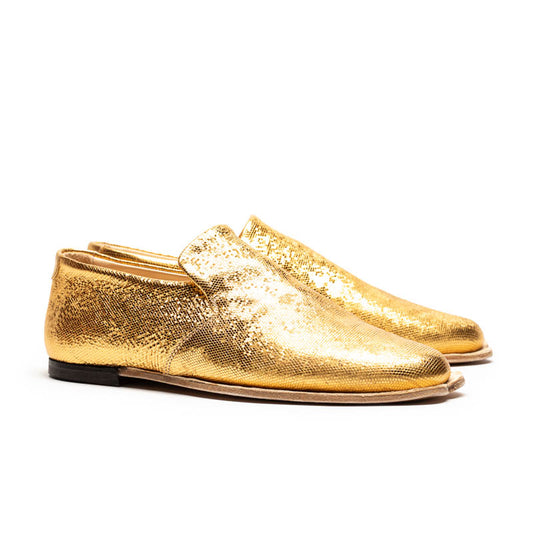 SAMPLE 37 JORDAN Gold | Leather Loafers