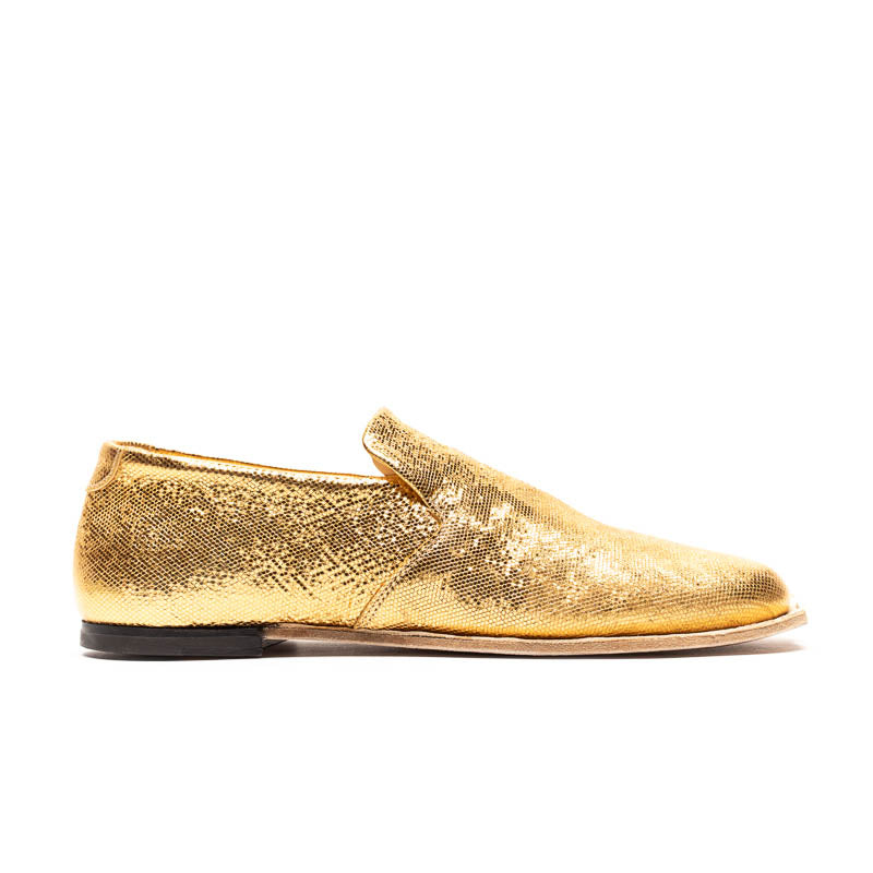 SAMPLE 37 JORDAN Gold | Leather Loafers