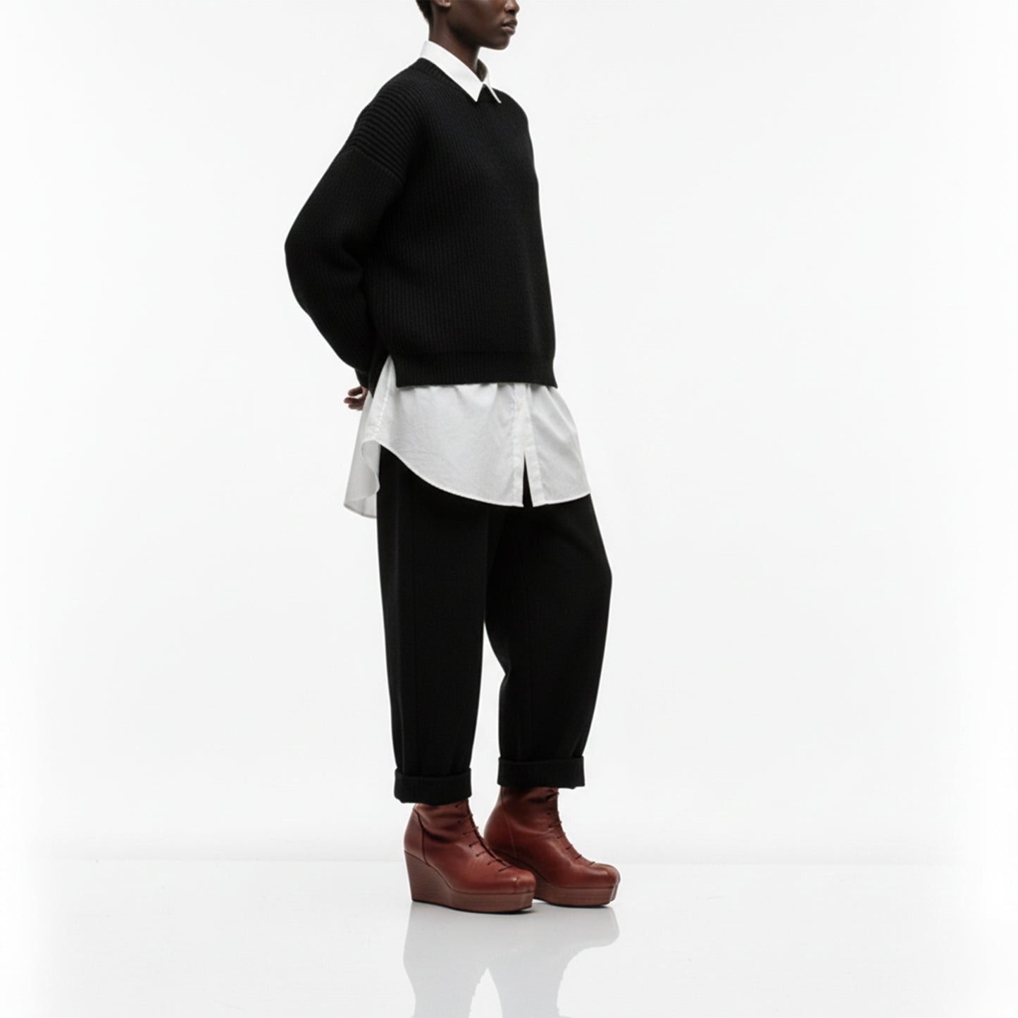 JONES Gigondas | Leather Wedge Boots