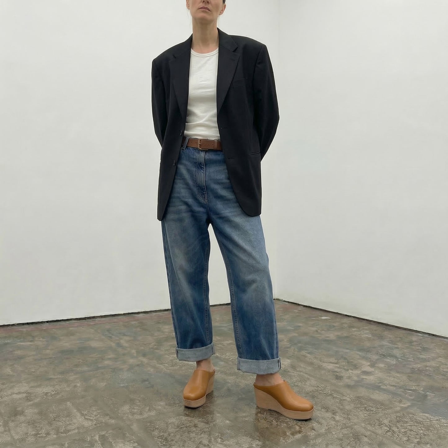 JAKE Flax | Leather Mule