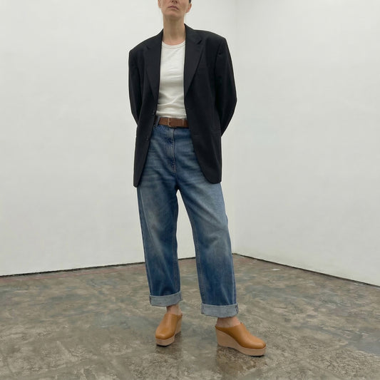 JAKE Flax | Leather Mule