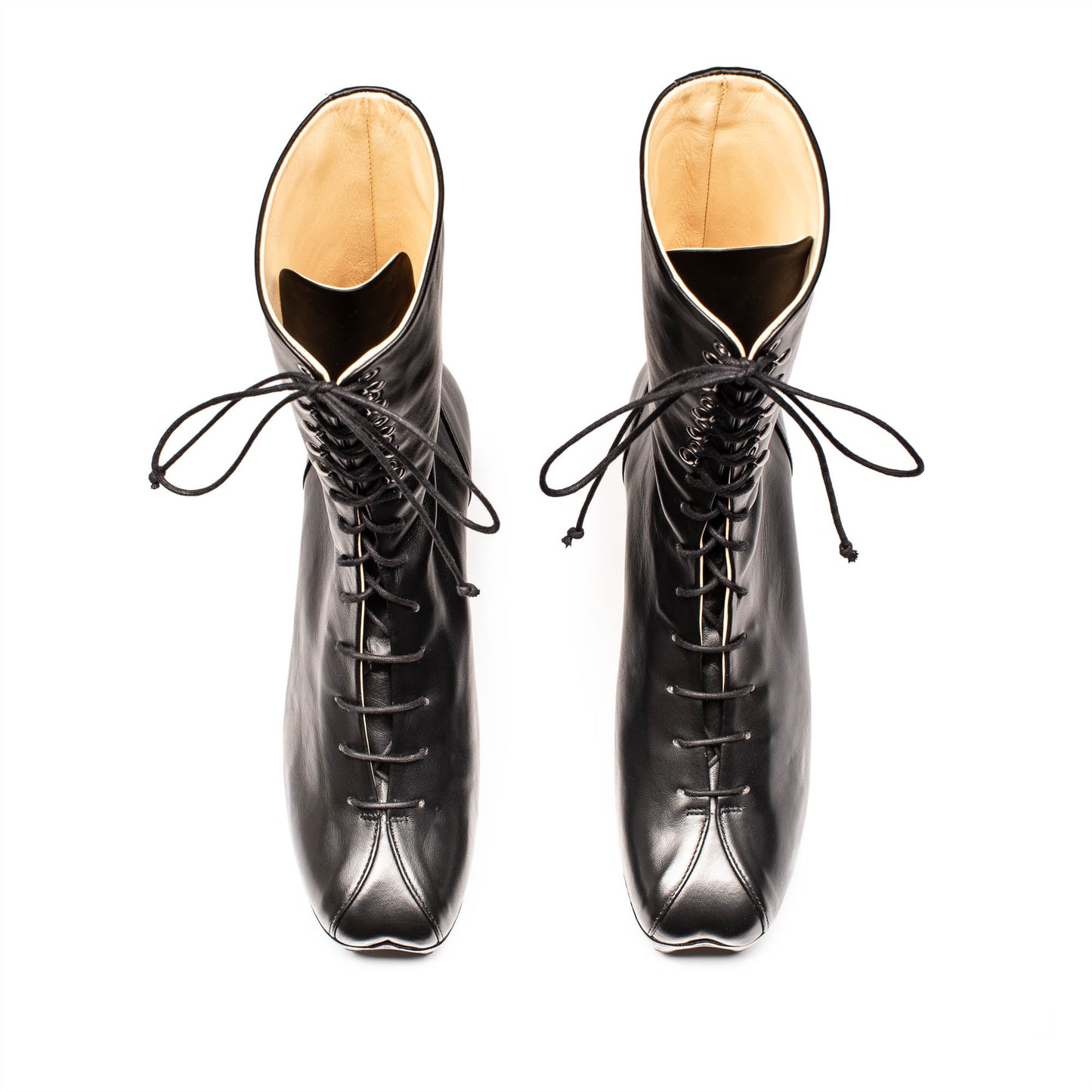 JONES Black | Leather Wedge Boots | Tracey Neuls