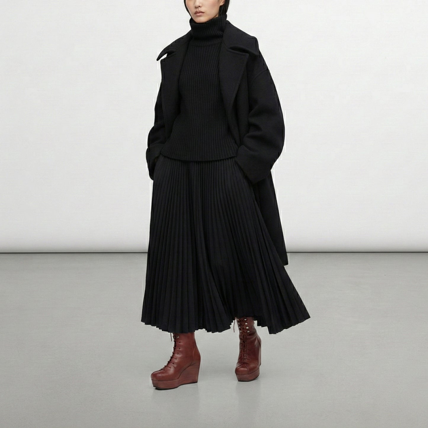 JONES Gigondas | Leather Wedge Boots