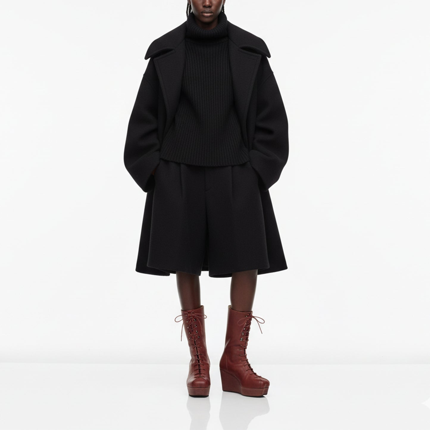 JONES Gigondas | Leather Wedge Boots