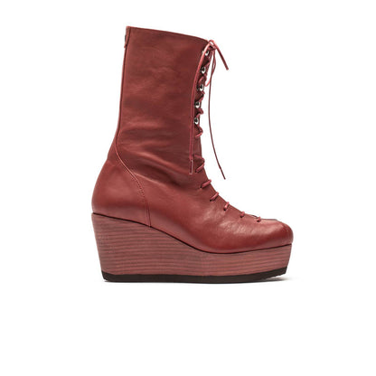 JONES Gigondas | Leather Wedge Boots