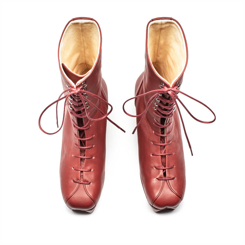 JONES Gigondas | Leather Wedge Boots