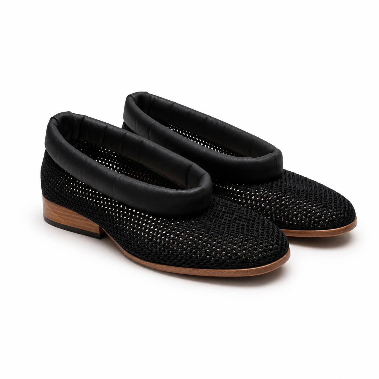 SAMPLE 41 GAIL Black | Woven Wedge Heel