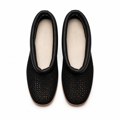 SAMPLE 41 GAIL Black | Woven Wedge Heel