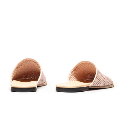 LALA Grapefruit | Perforated Leather Mule