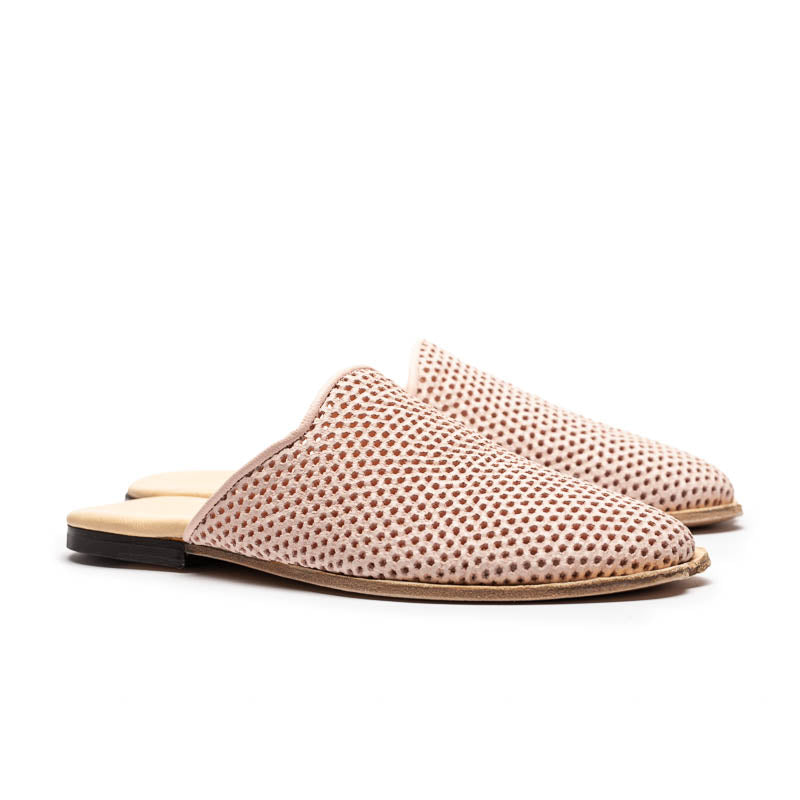 LALA Grapefruit | Perforated Leather Mule