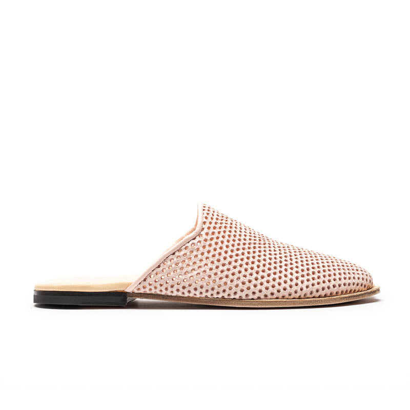 LALA Grapefruit | Perforated Leather Mule