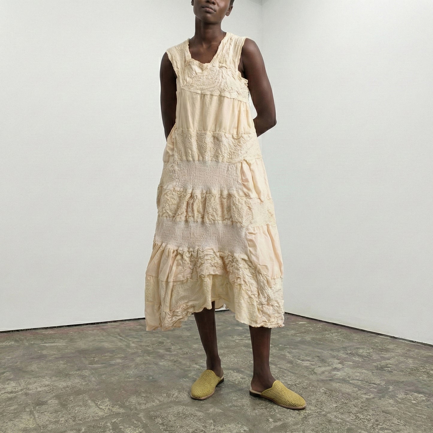 Lala Lime | Perforated Leather Mule