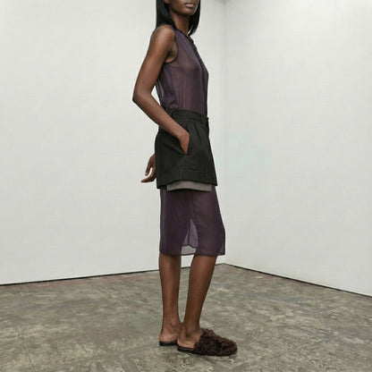 LALA Mangosteen | Shearling Mule