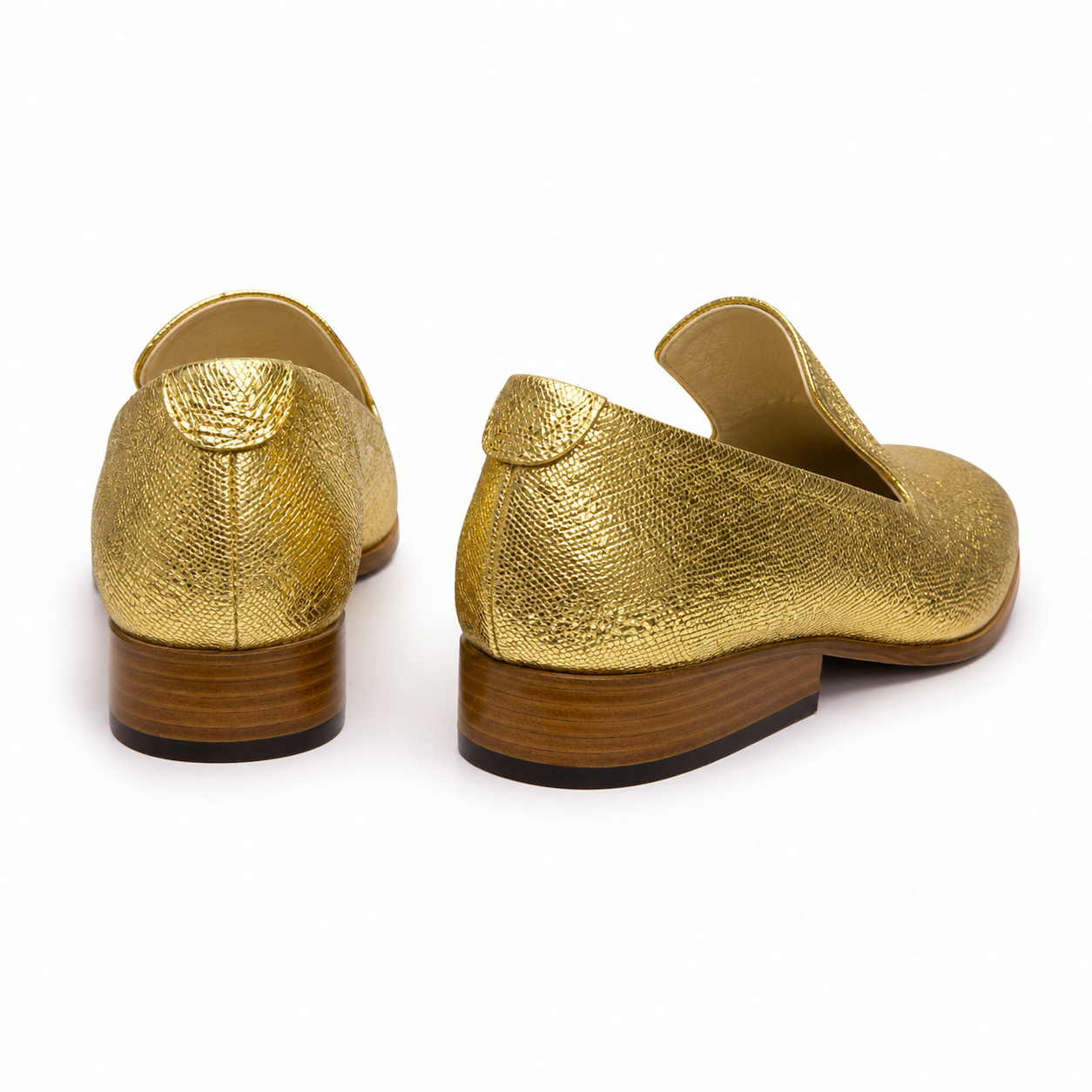 SAMPLE 41 LOAFER Gold | Textured Wedge Heel