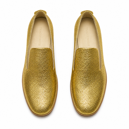 SAMPLE 41 LOAFER Gold | Textured Wedge Heel