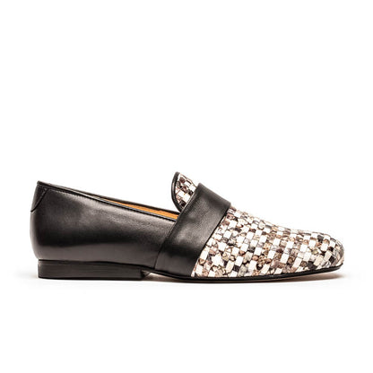 LOAFER Fossil | Leather Slip Ons