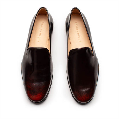 LOAFER Smolder | Burgundy Crepe Sole Loafers | Tracey NeulsLOAFER Smolder | Leather Loafers | Tracey Neuls