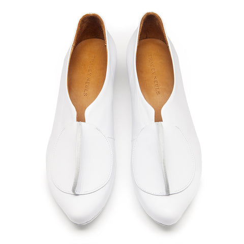 SS24 LOWTOP White | Slip On Mid Heels