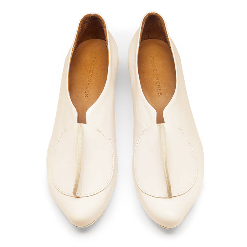 SS25_61 LOWTOP Parchment | Slip On Heels | Tracey Neuls