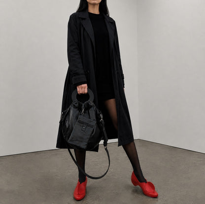 LOWTOP Red | Slip On Mid Heels