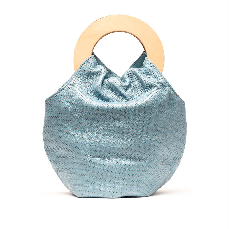 LOOPY BIG SISTER | Blue Leather Bag | Tracey Neuls