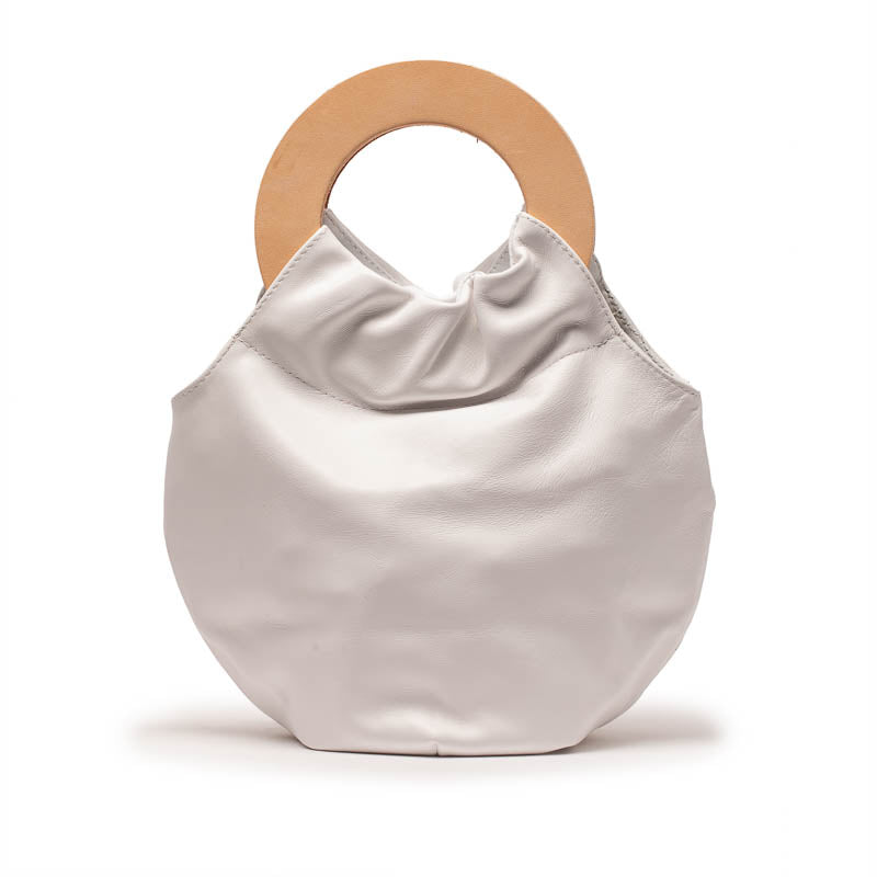 LOOPY BIG SISTER | White Leather Bag | Tracey Neuls