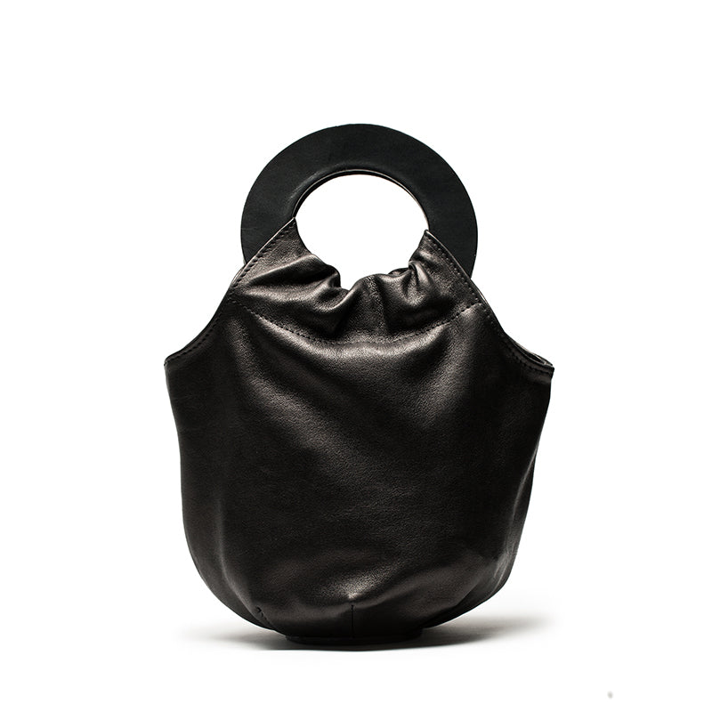 LOOPY Black | Reversible Leather Handbag | Tracey Neuls