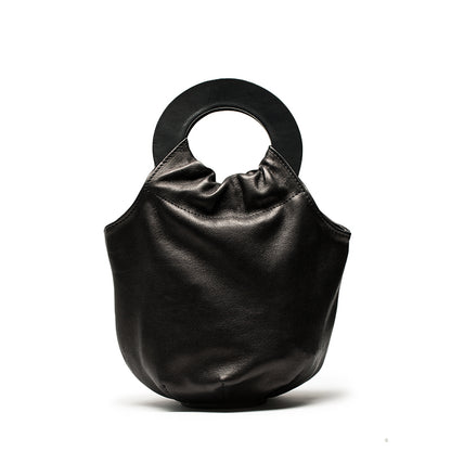 LOOPY Black | Reversible Leather Handbag | Tracey Neuls