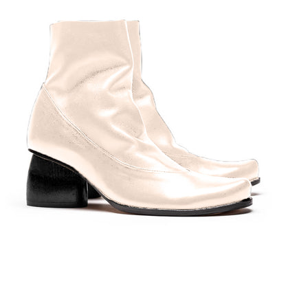SS24 MANUELA Off-white | Leather Boots