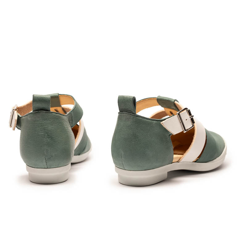 SS25_49 MARINER Sage | Leather Sandals | Tracey Neuls