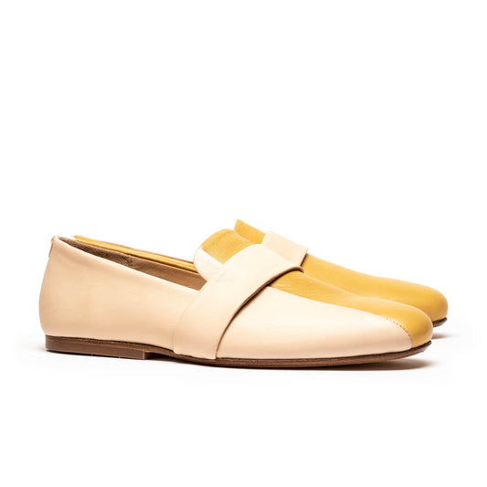 MONDRIAN Neutral | Natural n Wheat Leather Loafer | Tracey Neuls