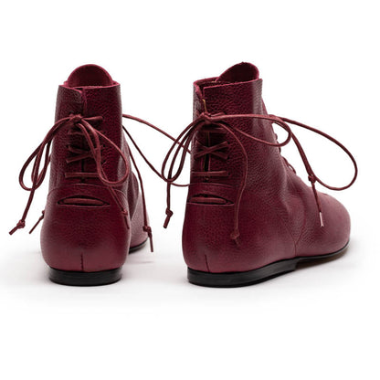 MAGRITTE Port | Deep Red Soft Leather Boxer Boots | Tracey Neuls