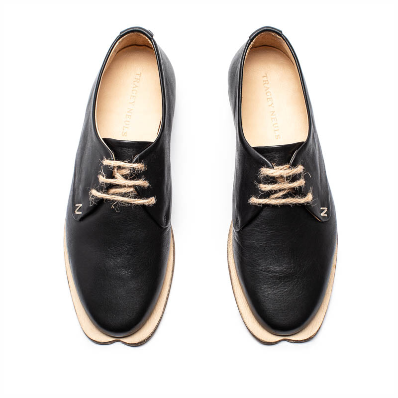 MANNY Black | Leather Derby | Tracey Neuls