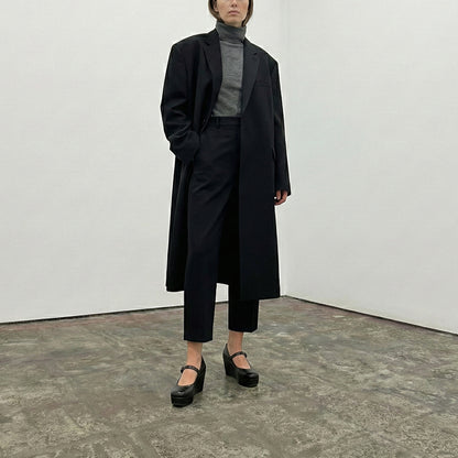 MARY JANE Black | Leather Wedge