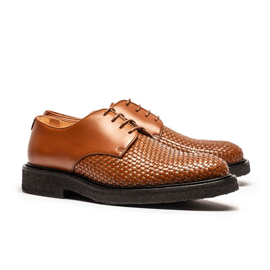 PABLO Cigar | Woven Leather Derby | Tracey Neuls