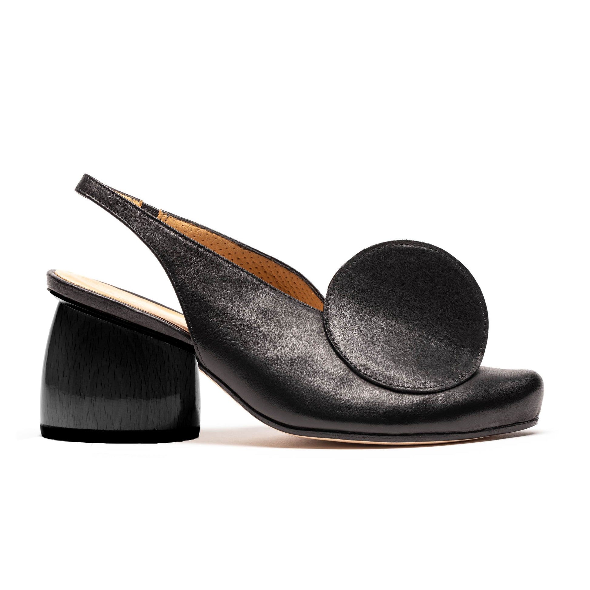 SS24 OPENTOP Wood Smoke | Leather Heels | Tracey Neuls