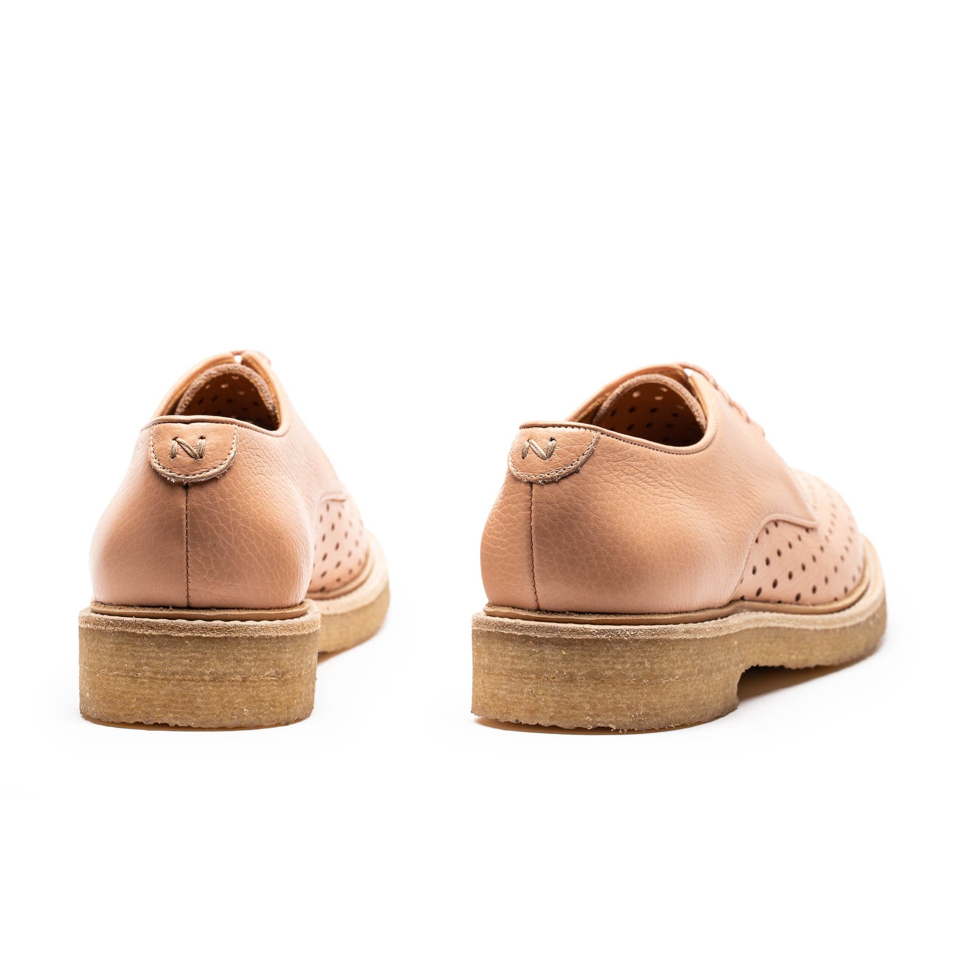 PABLO Plaster | Nude Crepe Sole Perforated Derby | Tracey Neuls