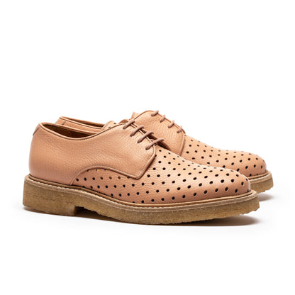 PABLO Plaster | Nude Crepe Sole Perforated Derby | Tracey Neuls