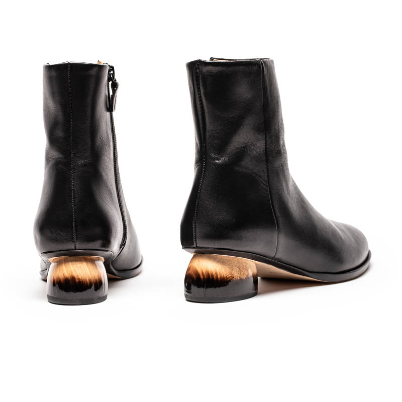 PATTI Smoke | Black Leather Ankle Boots | Tracey Neuls