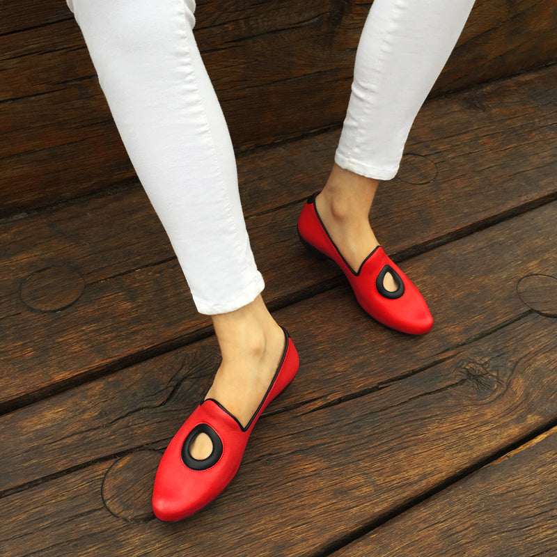 SS24 PEG Tomato | Leather Pumps | Tracey Neuls