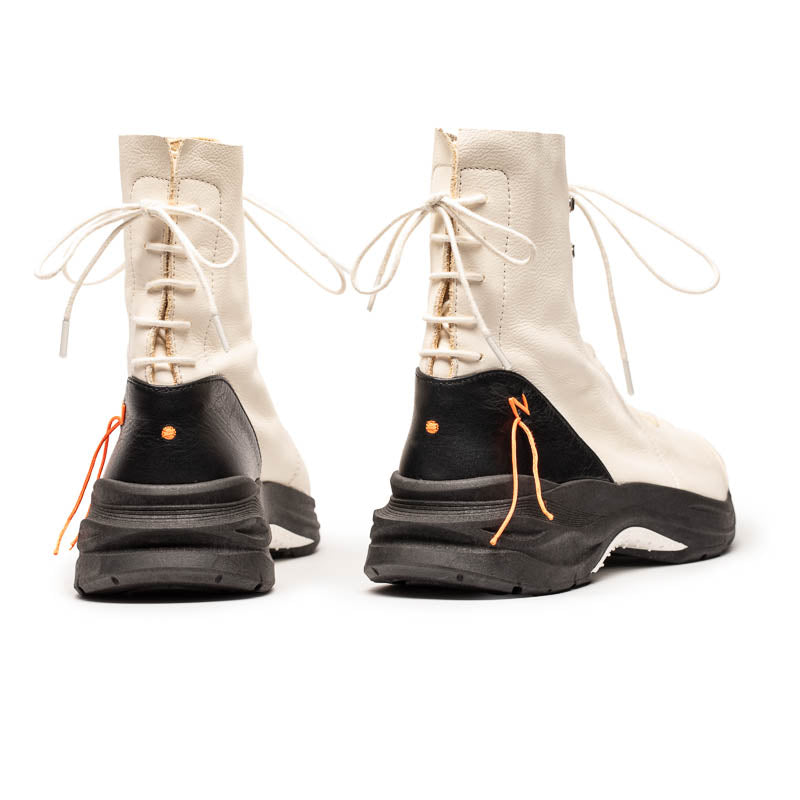 PUNK Parchment | Leather Sneaker Boots | Tracey Neuls