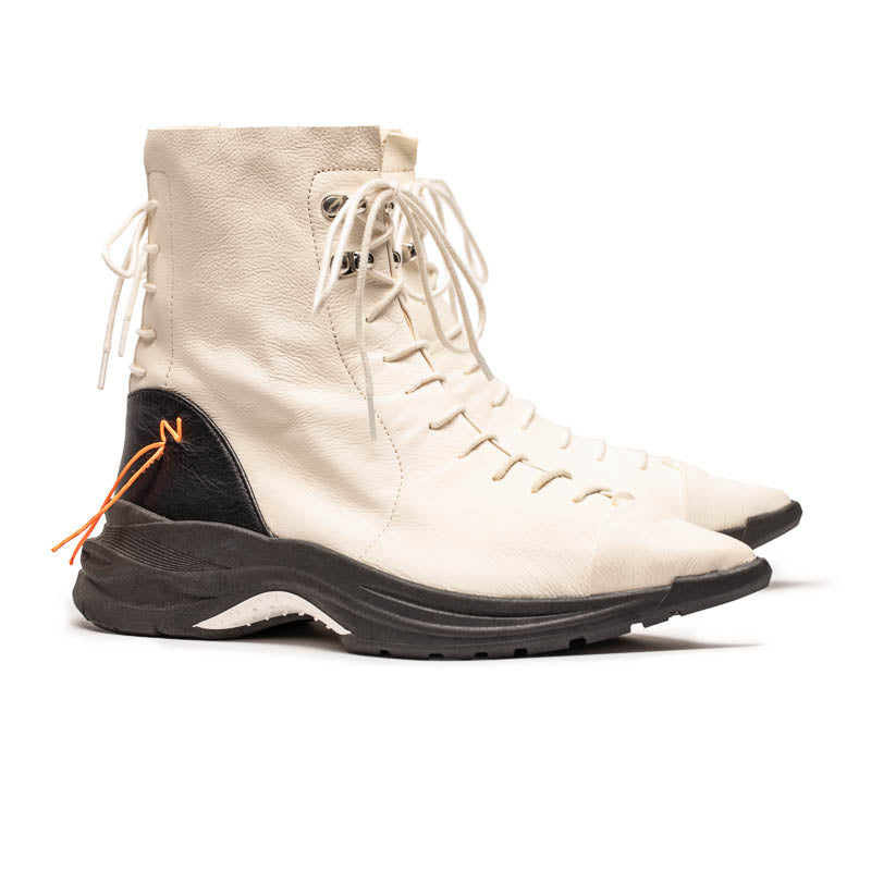 PUNK Parchment | Leather Sneaker Boots | Tracey Neuls